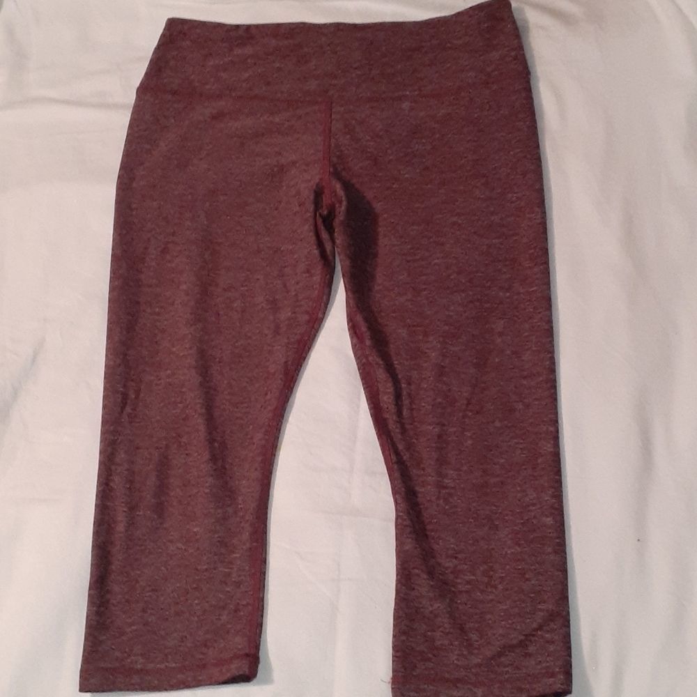 Scorpio Sol Maroon Burgundy‎ Space Dye Leggings Med